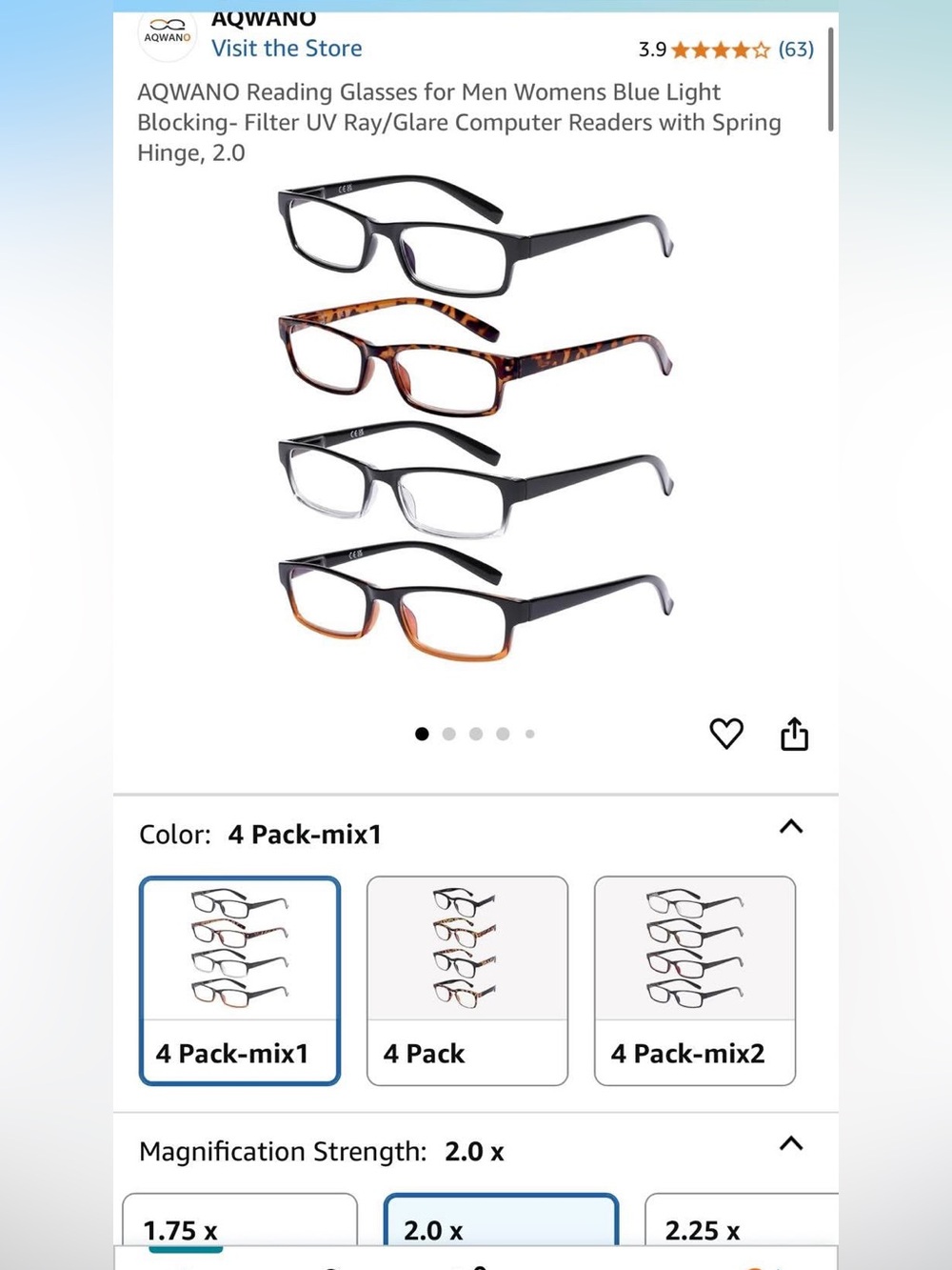 Men's Blue Light Reading Glasses - Blue & Tortoiseshell 4-Pack